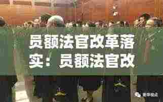 员额法官改革落实：员额法官改革是哪一年 