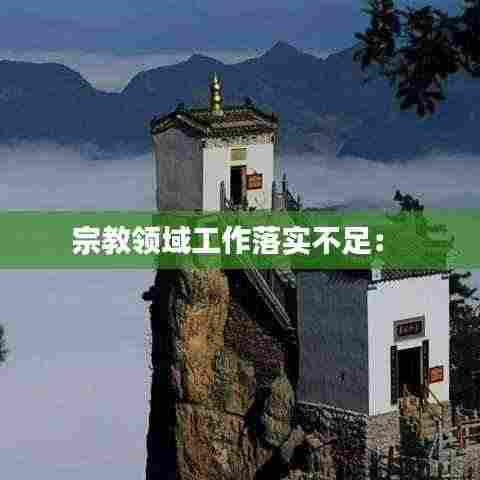 宗教领域工作落实不足： 