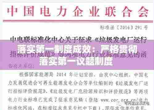 落实第一制度成效：严格贯彻落实第一议题制度 