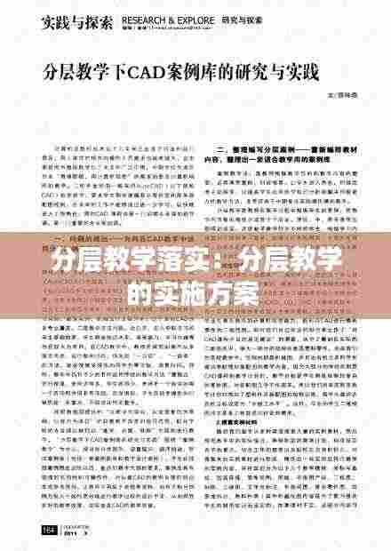 分层教学落实：分层教学的实施方案 