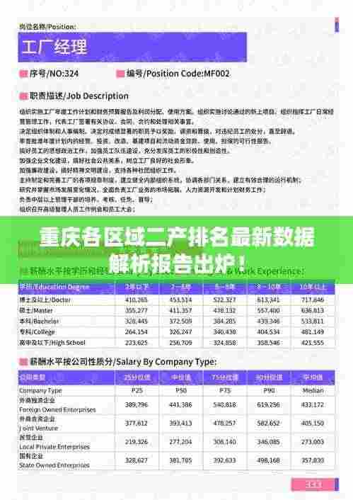 重庆各区域二产排名最新数据解析报告出炉！