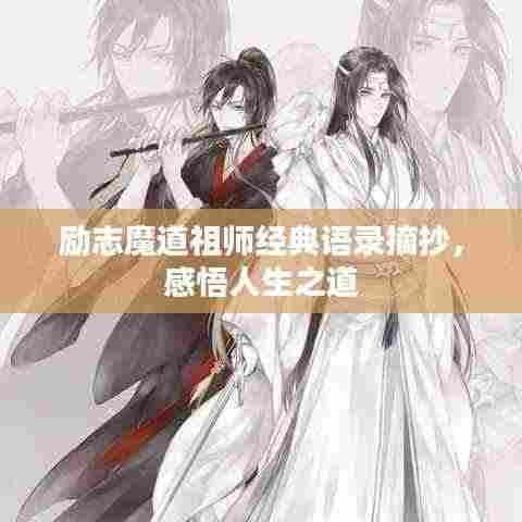 励志魔道祖师经典语录摘抄，感悟人生之道