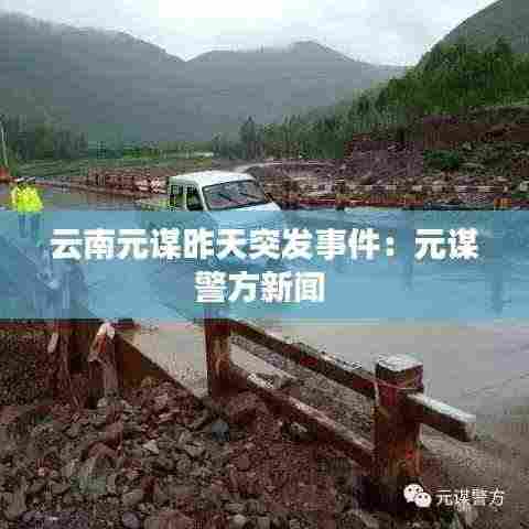 云南元谋昨天突发事件：元谋警方新闻 