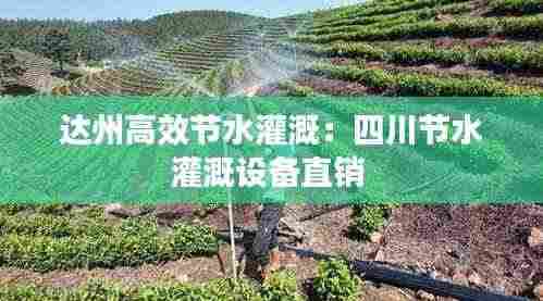 达州高效节水灌溉：四川节水灌溉设备直销 