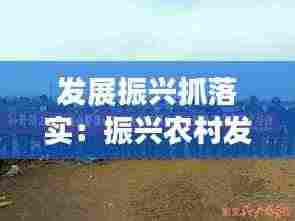 发展振兴抓落实：振兴农村发展 