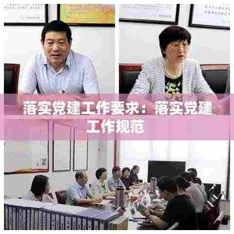 落实党建工作要求：落实党建工作规范 