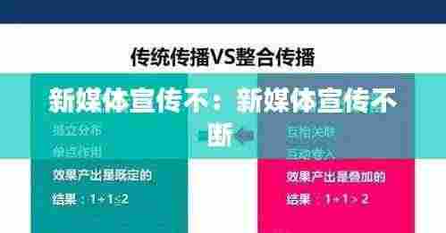 新媒体宣传不：新媒体宣传不断 