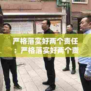 严格落实好两个责任：严格落实好两个责任是指什么 