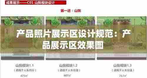 产品照片展示区设计规范：产品展示区效果图 