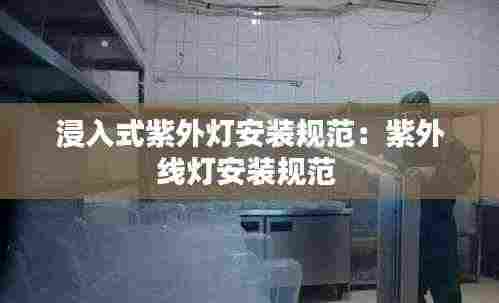 浸入式紫外灯安装规范：紫外线灯安装规范 