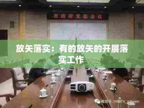 放矢落实：有的放矢的开展落实工作 