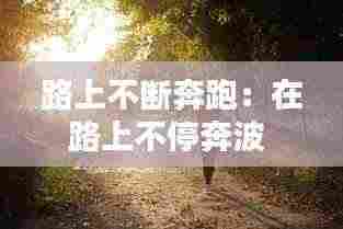 路上不断奔跑：在路上不停奔波 
