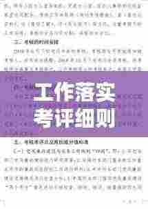 工作落实考评细则：落实考核细则 