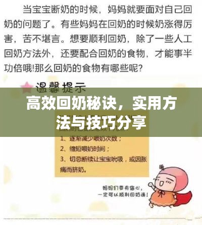 高效回奶秘诀，实用方法与技巧分享