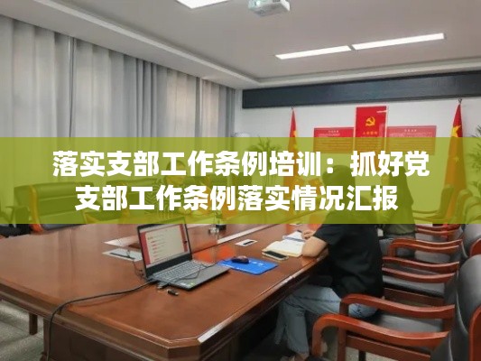 落实支部工作条例培训：抓好党支部工作条例落实情况汇报 