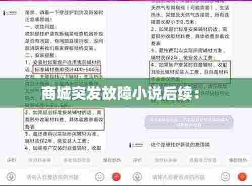 商城突发故障小说后续： 