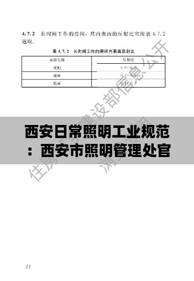 西安日常照明工业规范：西安市照明管理处官网 