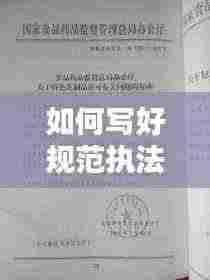 如何写好规范执法文件：如何规范执法办案 