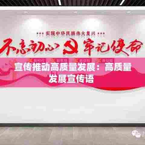 宣传推动高质量发展：高质量发展宣传语 