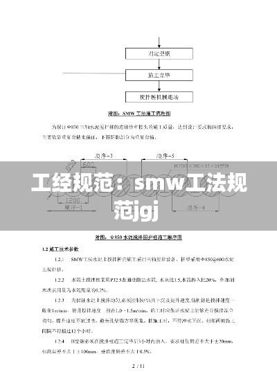 工经规范：smw工法规范jgj 
