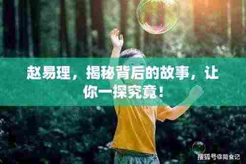 赵易理，揭秘背后的故事，让你一探究竟！