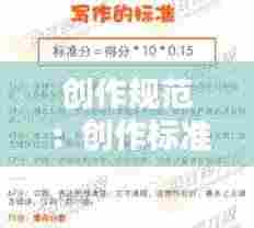 创作规范：创作标准 