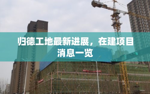 归德工地最新进展，在建项目消息一览