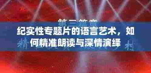 纪实性专题片的语言艺术，如何精准朗读与深情演绎
