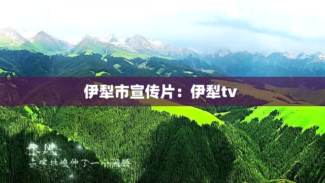 伊犁市宣传片：伊犁tv 