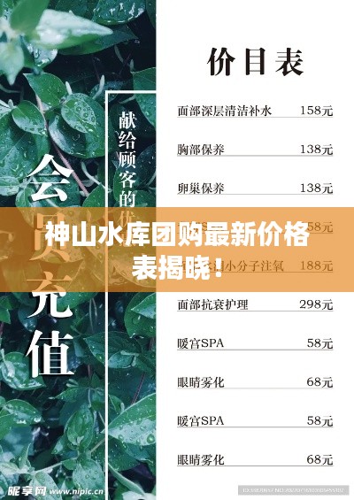 神山水库团购最新价格表揭晓！