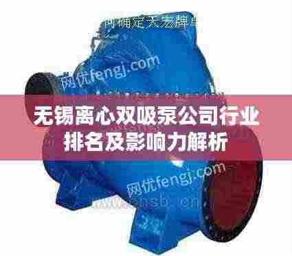 无锡离心双吸泵公司行业排名及影响力解析