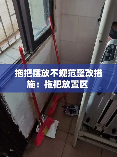 拖把摆放不规范整改措施：拖把放置区 