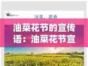 油菜花节的宣传语：油菜花节宣传海报 