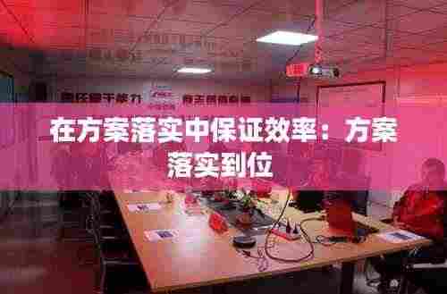 在方案落实中保证效率：方案落实到位 