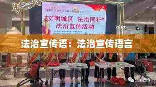 法治宣传语：法治宣传语言 