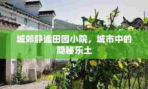 城郊静谧田园小院，城市中的隐秘乐土