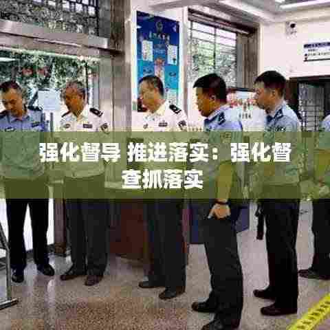 强化督导 推进落实：强化督查抓落实 