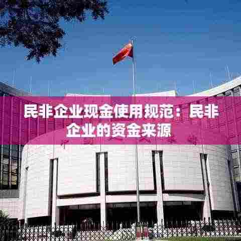 民非企业现金使用规范：民非企业的资金来源 