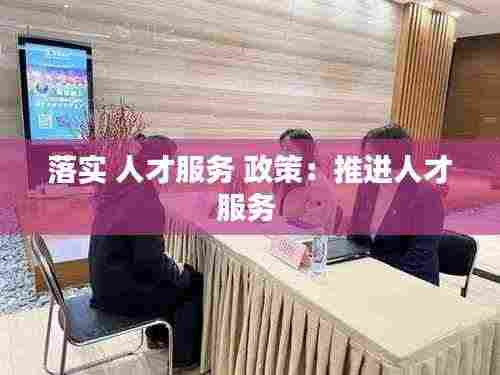 落实 人才服务 政策：推进人才服务 