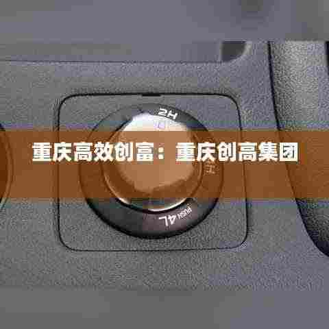 重庆高效创富：重庆创高集团 