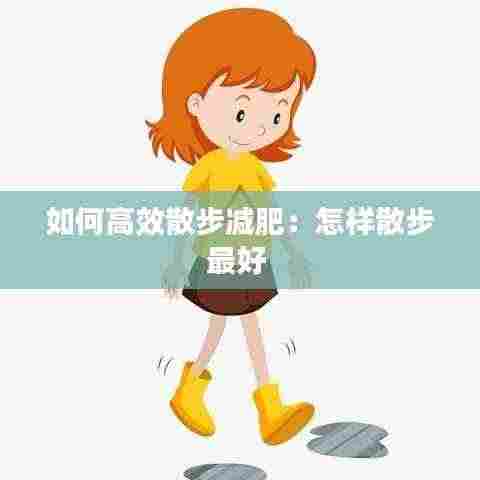 如何高效散步减肥：怎样散步最好 