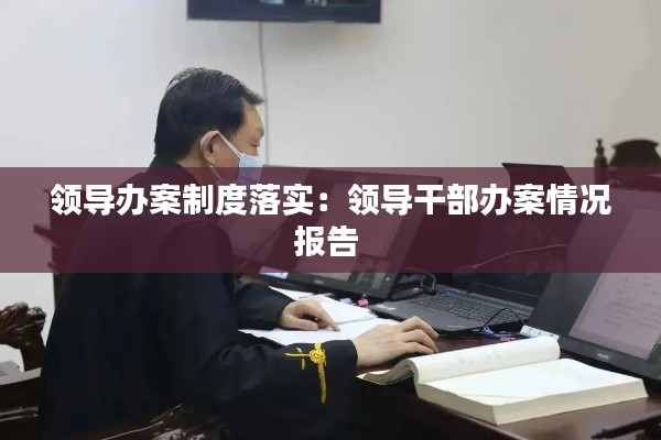领导办案制度落实：领导干部办案情况报告 