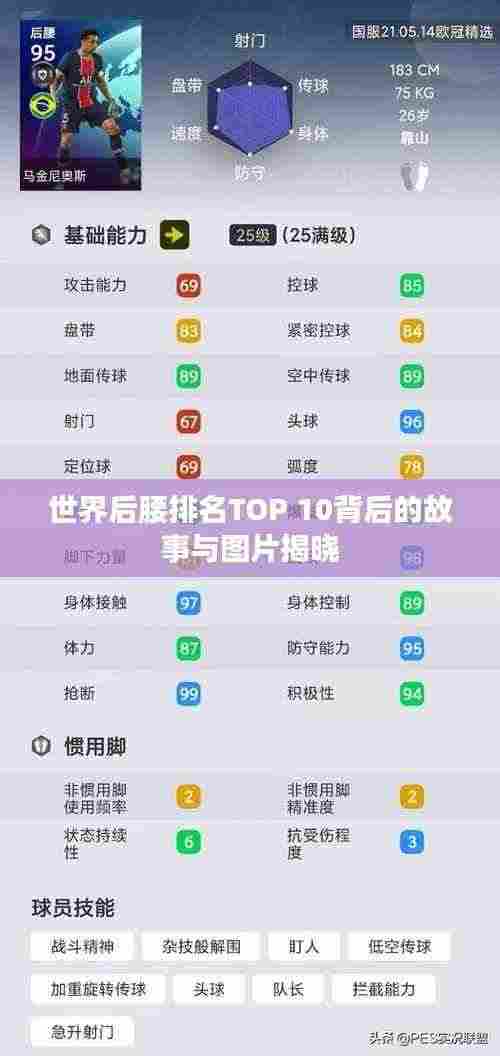 世界后腰排名TOP 10背后的故事与图片揭晓
