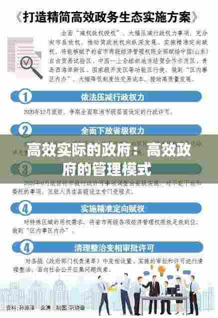 高效实际的政府：高效政府的管理模式 