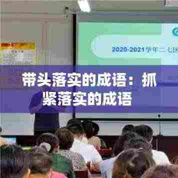 带头落实的成语：抓紧落实的成语 