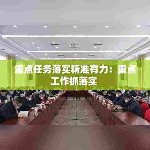 重点任务落实精准有力：重点工作抓落实 