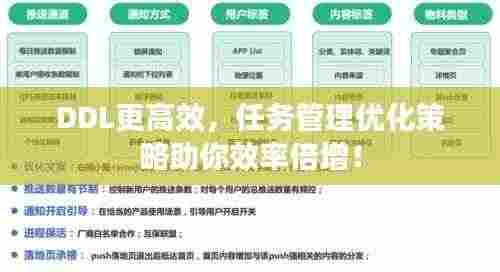DDL更高效，任务管理优化策略助你效率倍增！