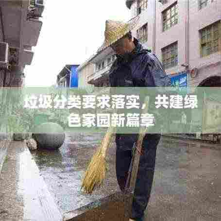 垃圾分类要求落实，共建绿色家园新篇章