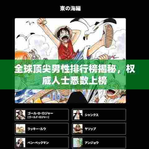 全球顶尖男性排行榜揭秘，权威人士悉数上榜