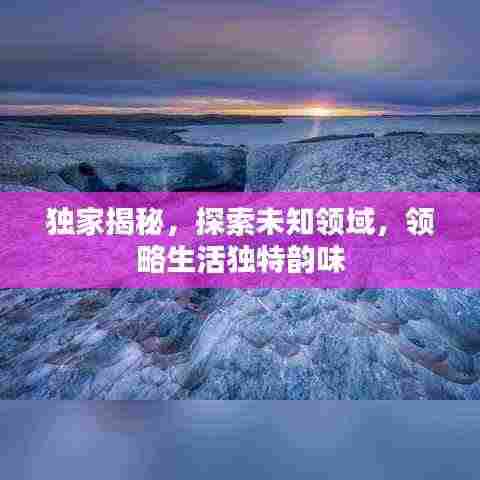 独家揭秘，探索未知领域，领略生活独特韵味